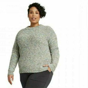Ava Viv Plus Size Multi Texture Pullover Sweater